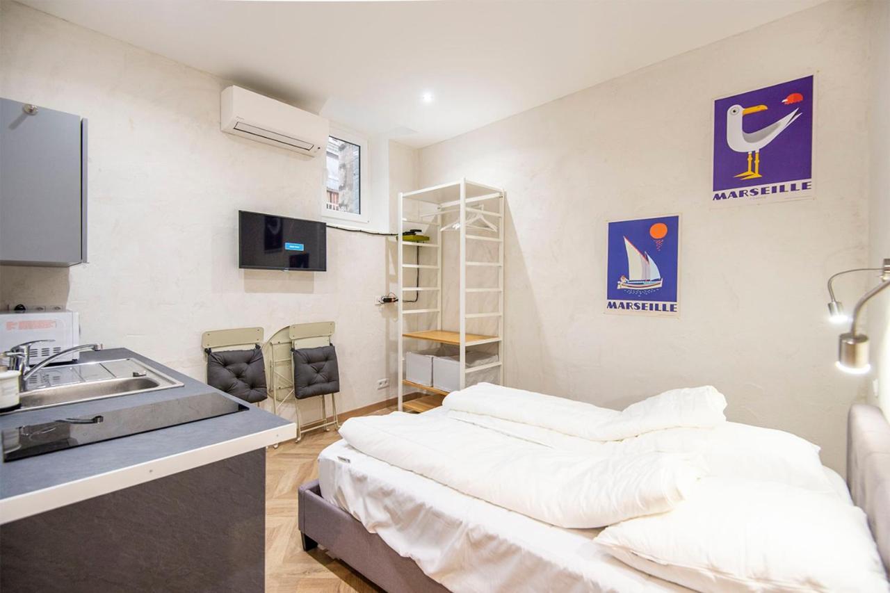 Studio In The Heart Of Marseille - Vieux Port Leilighet Eksteriør bilde